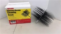 Chimney sweep cleaning brush