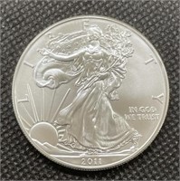 2011 Uncirculated 1 Oz Silver American Eagle