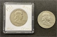 1951, 1963 Franklin Half Dollars