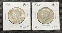 1964 Kennedy Half Dollars