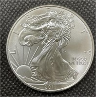 2011 Uncirculated 1 Oz Silver American Eagle