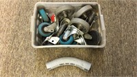 Assortment of wheel casters (various sizes)