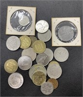 (20) Assorted Foreign Coins