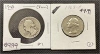 1943, 1963p Quarters