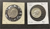 (1) 1776-1976 (1) 1964 Quarter