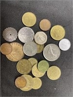 20 Assorted Foreign Coins/ Tokens