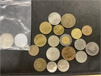 19 Assorted Foreign Coins/tokens