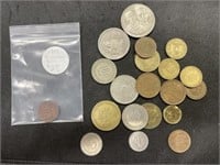 20 Assorted Foreign Coins