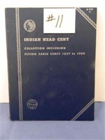 (27) Indian Head Cents In Partial 1857-1909 Book