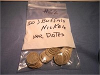 (50) Buffalo Nickels