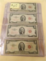 (19) 1953, (1) 1976 Ser. $2 U.S. Notes Red Seals