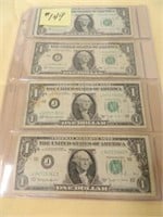 (12) 1963 Ser. $1 Federal Reserve Notes, Green -