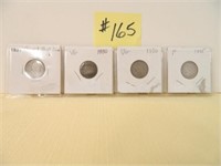 (4) Capped Bust Dimes 1827, (2) 1830, 1835