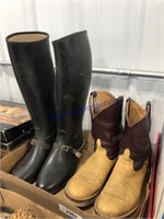 TALL RUBBER BOOTS SZ M, ANDERSON BEAN BOOTS-