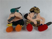 LOT OF 2 SILLY SLAMMERS GOLF CHARACTERS / FUNNY