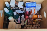 Box lot of health and beauty products