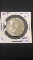 1969 P Kennedy Half Dollar AU