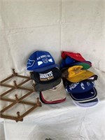 vintage hats & rack