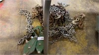 Various Chains, Pulleys, and Hooks
