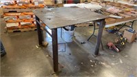 Welding Table 48.5 x 48 x 37 w/ a 1/2-Inch Thick