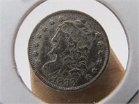 1833 HALF DIME NICE CONDITION