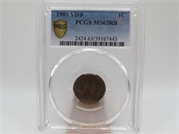 1909 VDB PCGS MS63RB LINCOLN CENT