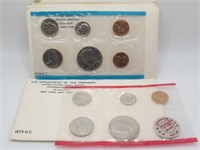 (4) 1972 UNCIRCULATED COIN SETS IN ENVELOPES