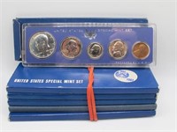 (6) 1967 SPECIAL MINT SETS IN BOXES