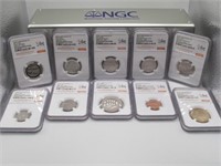 2017-S 225TH ANNIV. NGC SP70 ENHANCED FINISH SET