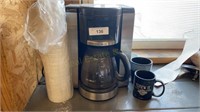 Coffee Maker and Cups