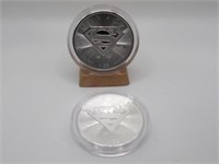 (2) CANADA SUPERMAN 1 OZ 5 DOLLAR SILVER COINS