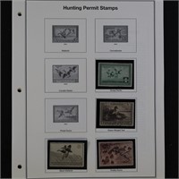 US Stamps Federal Duck Stamps on Pages