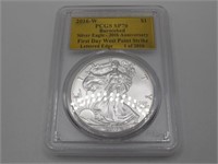 2016-W PCGS SP70 BURNISHED EAGLE FIRST DAY STRIKE