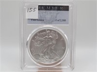 2018-W PCGS SP70 BURNISHED SILVER EAGLE