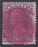 US Stamps #O33 Used with Magenta cancel CV $360