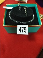 Sterling silver bracelet and earring set
