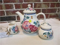 Teapot, Creamer, Sugar from Poland