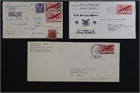 US Stamps #C25 - 8 Covers with nice variety of usa