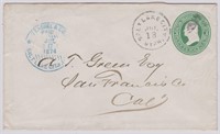 US 1874 Salt Lake City Cover, on Stationery with b