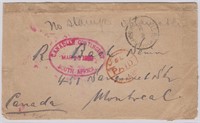 Great Britain Boer War 1900 Stampless Cover, to Ca