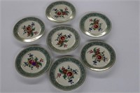 Flower dessert plates (set of 7)