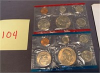 2 US Mint 1977 Uncirculated sets