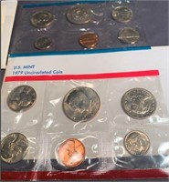 2 1979 US Mint Uncirculated sets