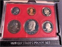 1980 US Proof set in display