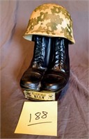 Jim Beam hidden Pint boots and helmet