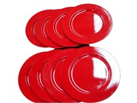 Nancy Calhoun Designs 8pc Red Plates