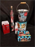 Coca Cola Machine Bank. Stretched Bottle & More