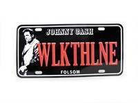 Johnny Cash license plate.
