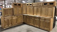 (BC) Glazed Mocha 18pc Solid Wood Kitchen Cabinets