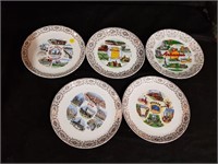 Vintage Collectible Travel Plates